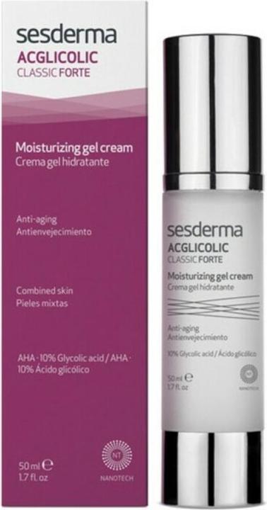 Actual product image Sesderma usa Acglicolic 20 Moisturizing Gel Cream (50 ml, 24h cream)