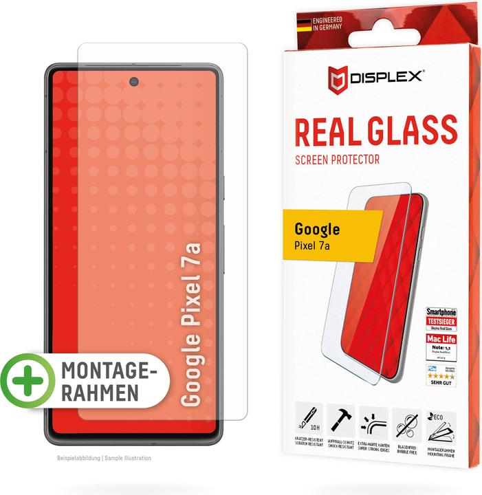 Actual product image Displex Real Glass, 2D Panzerglas (1 Piece, Google Pixel 7a)