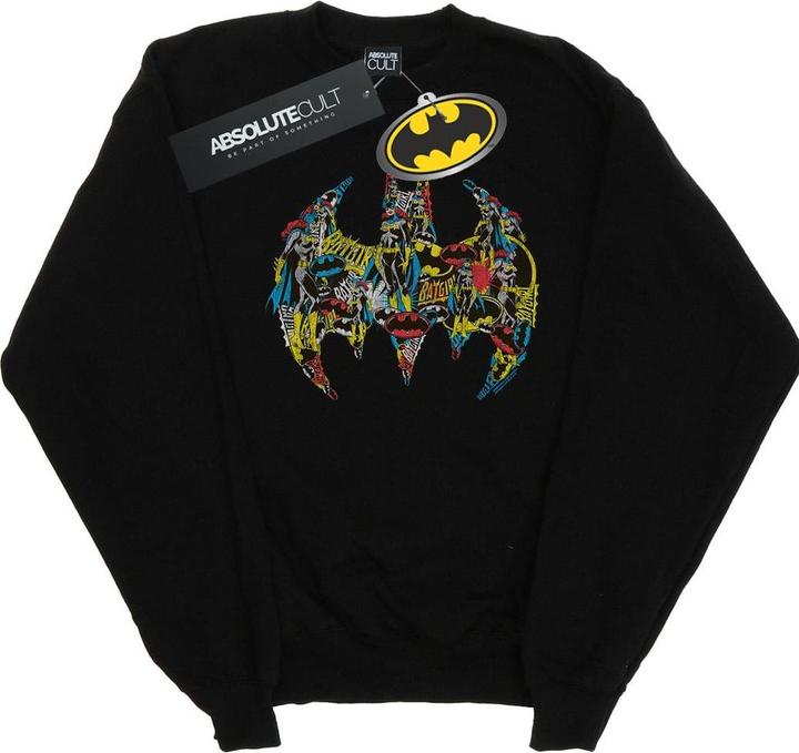 Batman Batgirl Logo Collage Sweatshirt