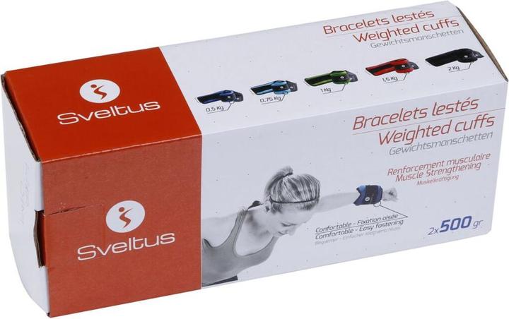 Actual product image Sveltus Weight bands legs (2 x 0.5 kg)