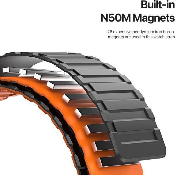 Actual product image Dux Ducis KJ bracelet (42 mm, 45 mm, 44 mm, 49 mm, Silicone, Magnet)