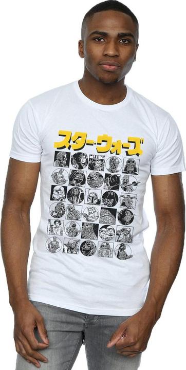 Immagine prodotto Star Wars Japanese Character Thumbnail Maglietta Uomo (3XL)