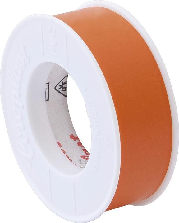 Actual product image Coroplast Premium insulating tape Insulating adhesive tape 0.10x15mm x 10m orange (15 mm)