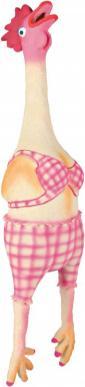 Actual product image Trixie Hen latex with animal voice 48cm