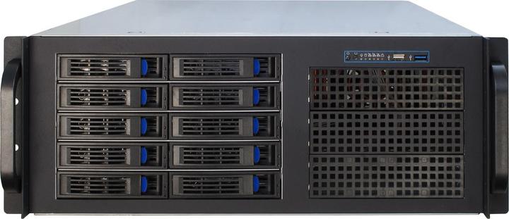 Actual product image Intertech IPC 4U-4410 48.3cm 19inch 4U storage rackmount enclosure 3x 5.25inch ext. 10x 2.5inch o. 3.5inch... (USB 3.0)
