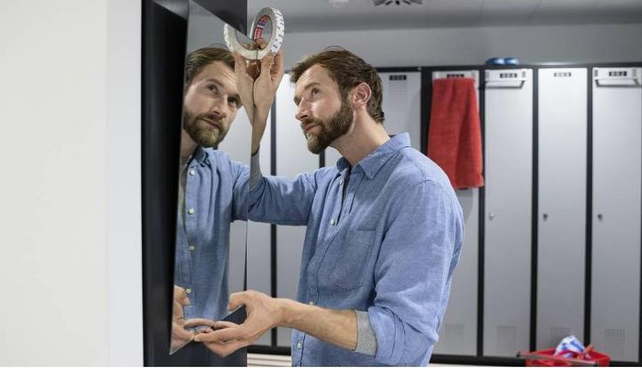 Actual product image tesa Powerbond MIRROR double-sided mounting tape for mirrors (38 mm)
