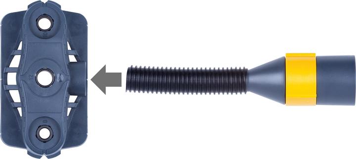 Produktbild wolfcraft Adapter zum Anschluss eines Staubsaugers (zum Entfernen von Spänen, Staub)