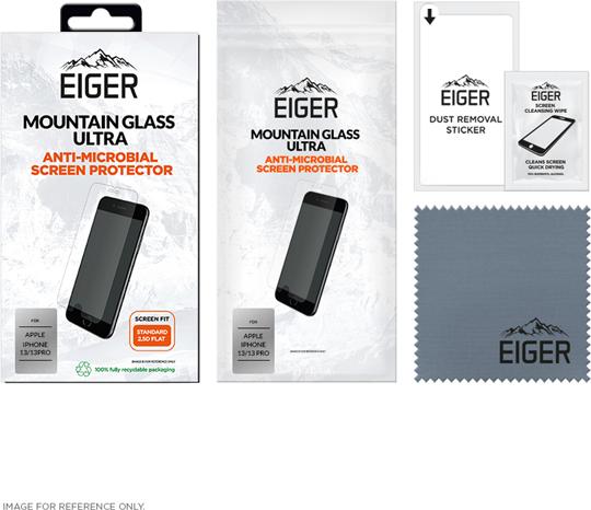 Immagine prodotto Eiger Mountain Glass Ultra (1 Pezzo/i, Apple iPhone 13, Apple iPhone 14, Apple iPhone 13 Pro)