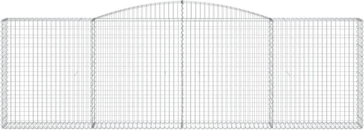 Actual product image VidaXL Gabionen mit Hochbogen 9 Stk. 400x30x120/140cm Verzinktes Eisen