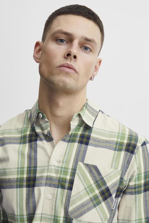 Actual product image Blend Long sleeve plaid shirt with pocket (M)