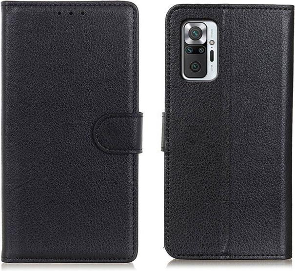 Actual product image MU Classic Litchi Leather Bookcover Series (Xiaomi Redmi Note 10 Pro)
