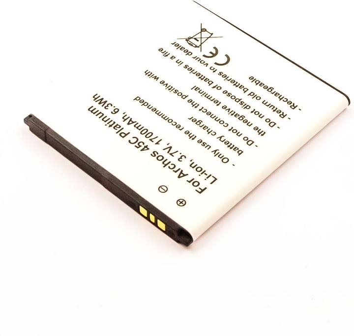 Image du produit AGI Batterie compatible avec Archos 45C Platinum - Batterie - 1.700 mAh