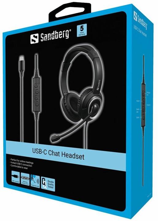 Produktbild Sandberg USB-C Chat Headset (Kabelgebunden, USB-C)