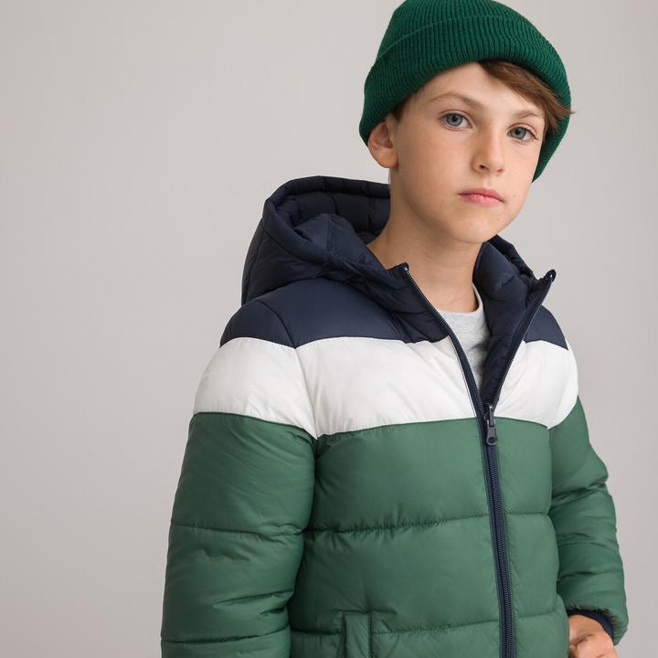 Actual product image La Redoute Collections Warm reversible quilted jacket with hood (134)