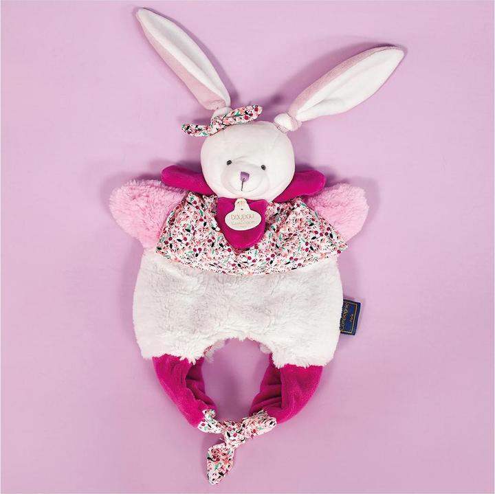 Actual product image Doudou et Compagnie Amusette bunny cuddle cloth 30cm