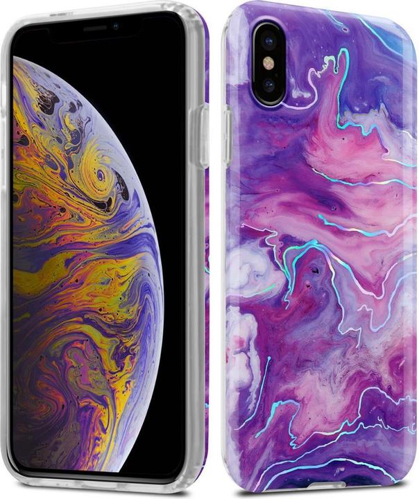 Produktbild Cadorabo IMD TPU Bunter Marmor Cover (Apple iPhone XS Max)