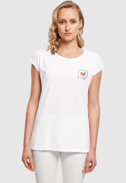 Produktbild Merchcode Ladies Heartbreak Extended Shoulder Tee - 111575 (XL)