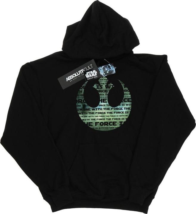 Star Wars Rogue One I'm One With The Force Alliance Emblem Green Kapuzenpullover (L)
