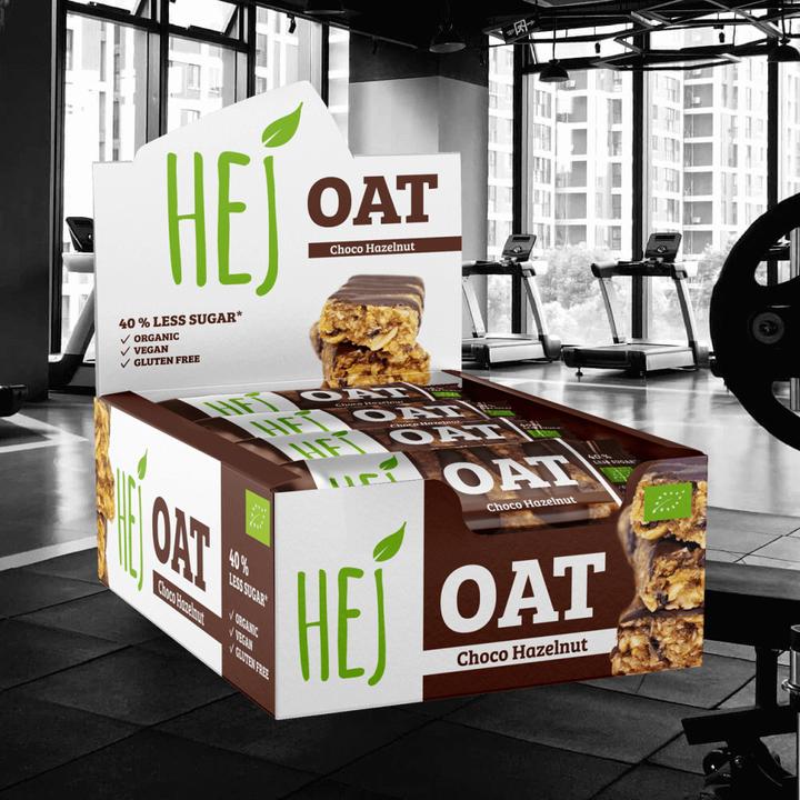 Immagine prodotto HEJ Nutrition Avena Hej (biologica) (12 x 45G) (Cioccolato, Nocciola, 12 pz., 540 g)