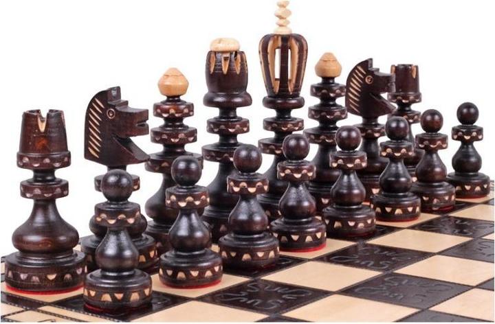 Image du produit Holzecke Jeu d'échecs sculpté "ROMAN II