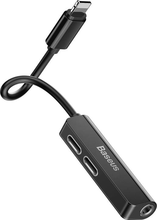 Actual product image Baseus L52 3-in-1 Adapter (Lightning, 3.5mm jack)