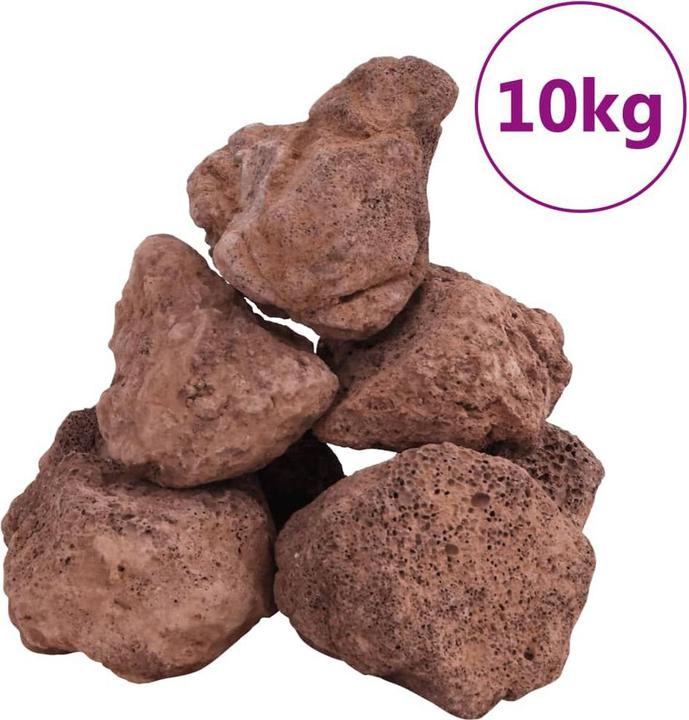 Produktbild VidaXL Lavagranulat 10 kg Rot 10-30 cm,Farbe: Rot,Material (Dekoration, sonstige Gegenstände)