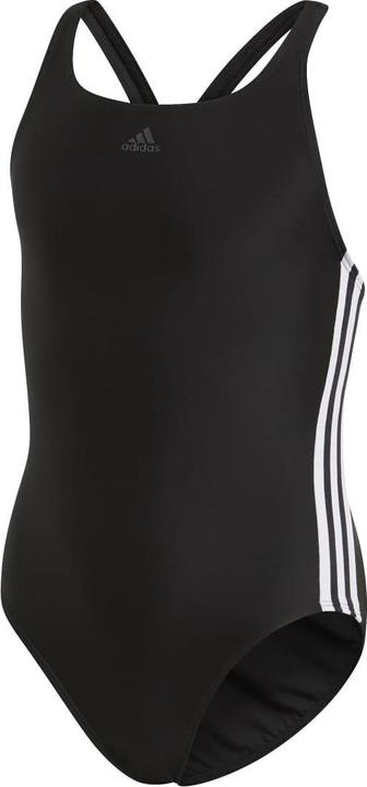 Actual product image adidas Girls Athly V Stripes One Piece Swimsuit (128)
