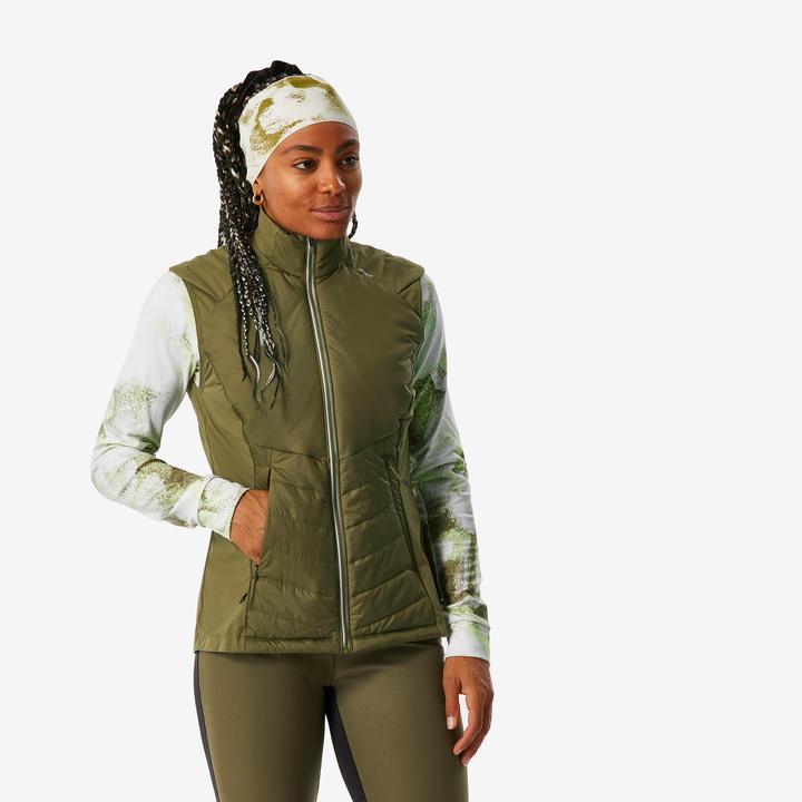 Image du produit Inovik Gilet de ski de fond femme - 500 khaki (L)