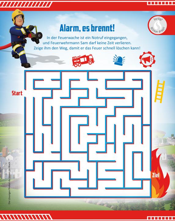 Productafbeelding Panini Brandweerman Sam: 1001 stickers: stickers - puzzels - inkleuren
