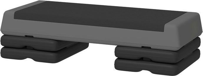 Swisshandel24 Fitness-Stepper, 10,5/15,5/20,5cm Höhenverstellbare Steppbrett für Zuhause, Grau