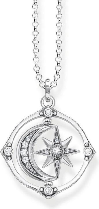 Produktbild Thomas Sabo Kette Stern & Mond silber (Geschwärzt, 925 Sterlingsilber, 70 cm)