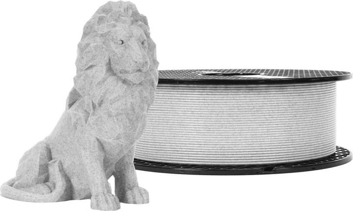 Image du produit Prusa Prusament PLA Marble Grey 1kg (PLA, 1.75 mm, 1000 g, Argent, Gris)