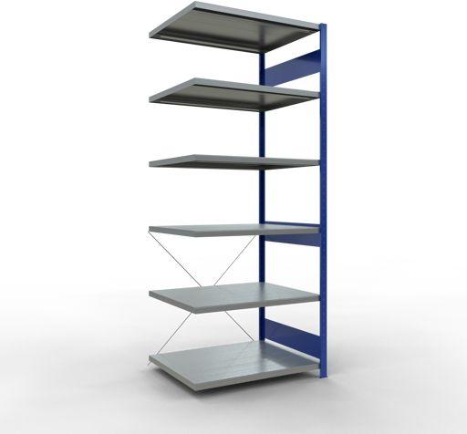 Stecksystem Anbauregal MULTIplus250 mit Kreuzstrebe