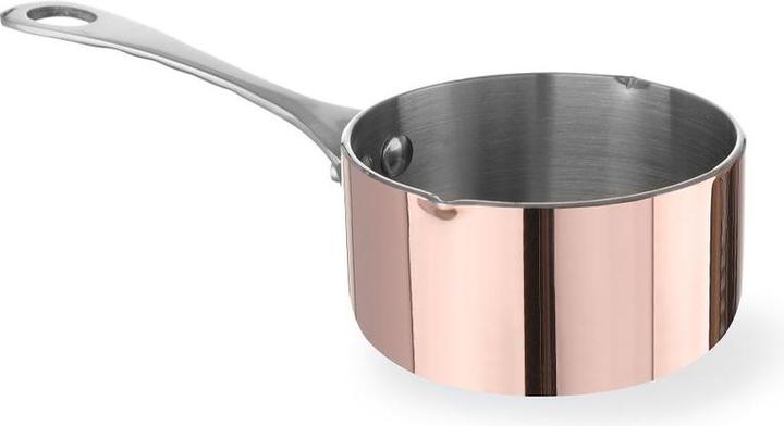 Gastro Hero Miniatur Kasserolle mit Ausgiesser (7.50 cm, Stielkasserolle, Aluminium, Edelstahl, Kupfer)