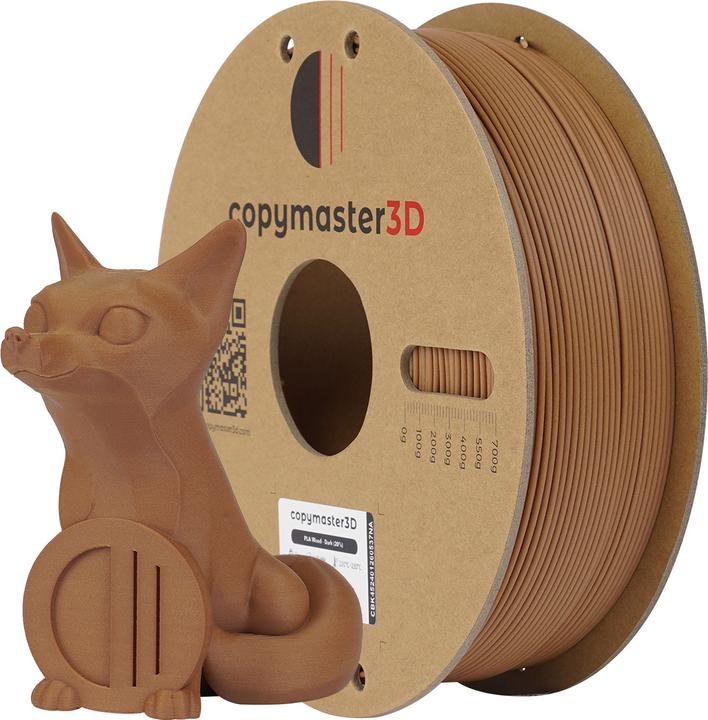 Immagine prodotto Copymaster3D PLA Wood Filament for 3D Printer, 1.75 mm, Dark Wood (PLA, 1.75 mm, Marrone)