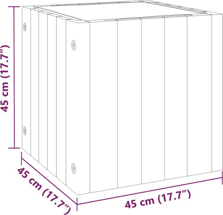 Image du produit VidaXL Bac à plantes Acacia