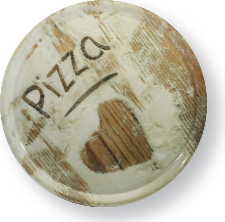 Saturnia Porzellan Pizzateller, 33cm Motiv HEART (1 x, 33 cm)