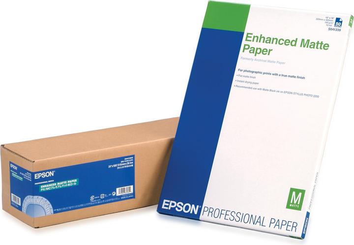 Epson S041595 Enhanced matte paper inkjet 189g/m2 610mm x 30.5m 1 roll 1-pack (189 g/m², 3050 cm, 60.90 cm)