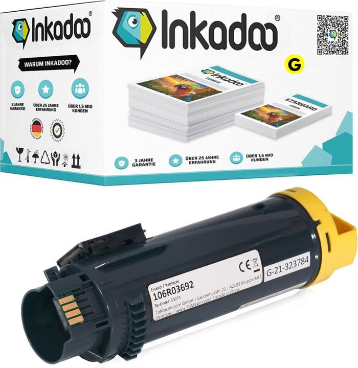 Produktbild Inkadoo Kompatibel Toner für Xerox WorkCentre 6515 N (Y)
