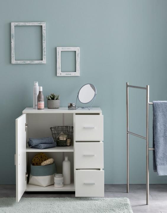 Actual product image FineBuy Bathroom Shelf Wood Veneered White