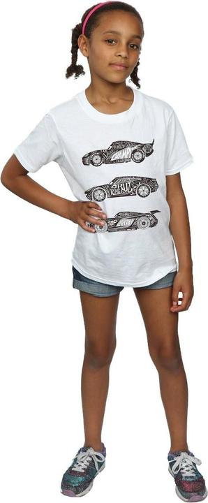 Immagine prodotto Disney Cars Text Racers Maglietta Ragazze (152, 158)