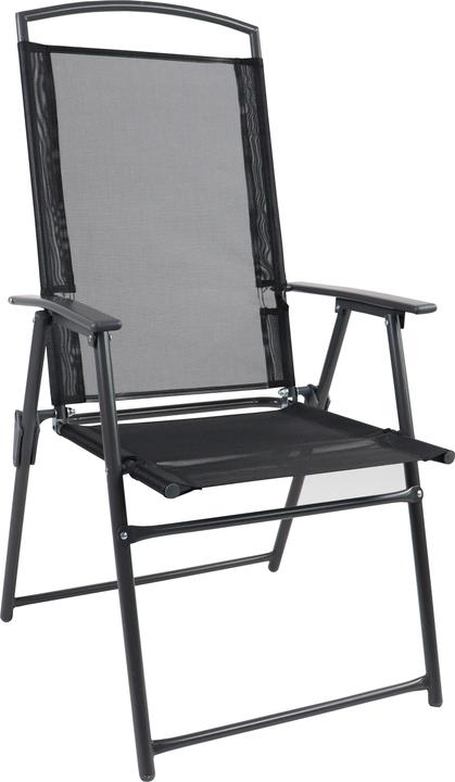 Produktbild VCM 7-tlg. Gartenmöbel Set Sitzgruppe 140x80 Schwarzglas (140 cm)