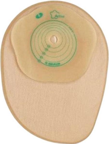 Actual product image B.Braun Softima Active colostomy bag 15-50mm midi beige with window 30 pcs (30 Piece, 1841.40 ml, 580 g)