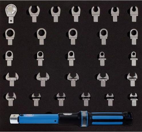 Produktbild KS Tools Drehmoment-Werkzeug-Satz, Aufnahme 9x12 mm, 29 Teile, 10-50 Nm (3/8", 10 Nm, 50 Nm)