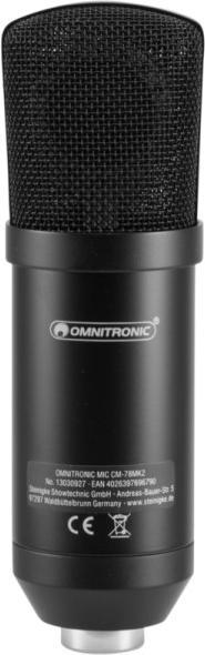 Produktbild Omnitronic MIC CM-78MK2 Grossmembran-Kondensatormikrofon