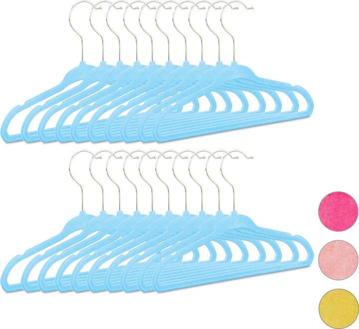 Actual product image Relaxdays Kids' Coat Hanger Set of 20 (20 x)