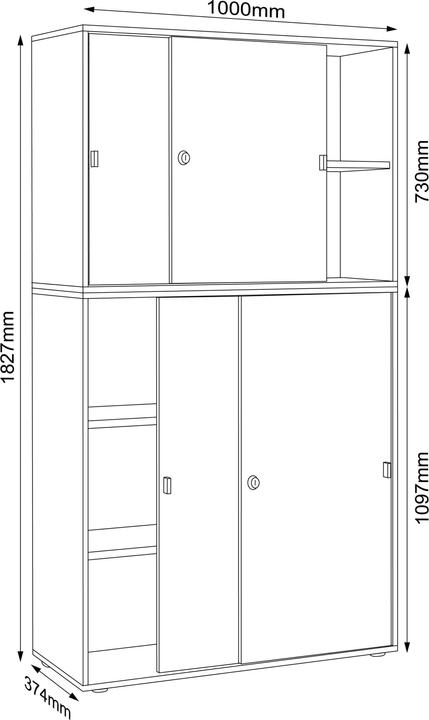 Nutritional values and ingredients VCM Salia (100 x 37 x 187 cm)