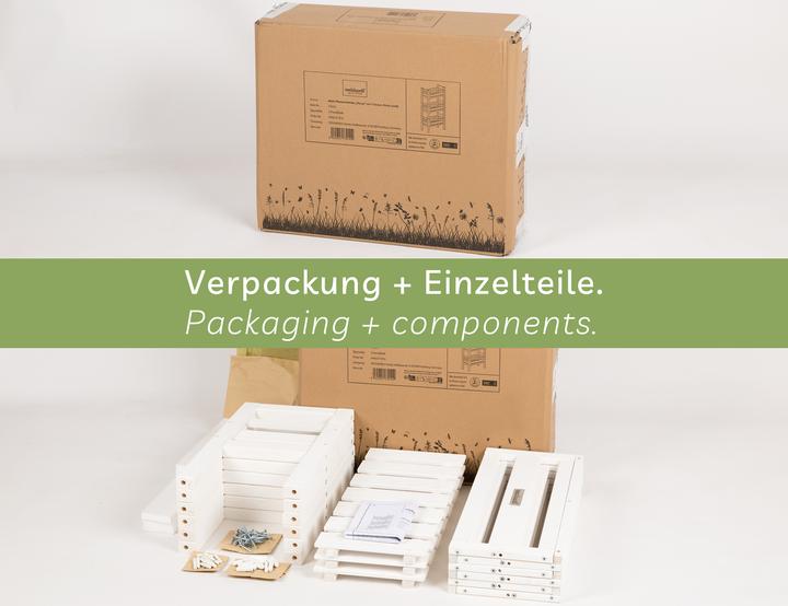 Actual product image Needs&Wants Multi-Pflanzenständer "Placy1" mit 3 Kästen, Fichte (weiss)