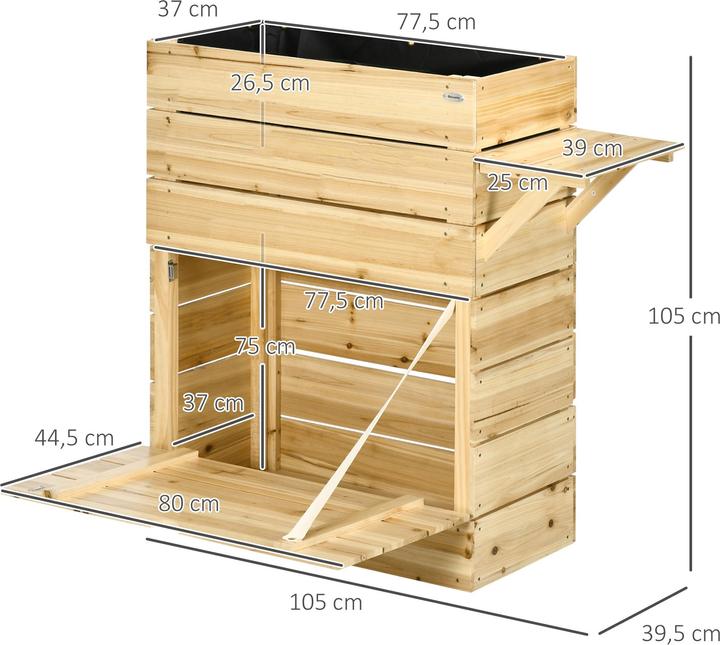 Actual product image Outsunny Raised bed