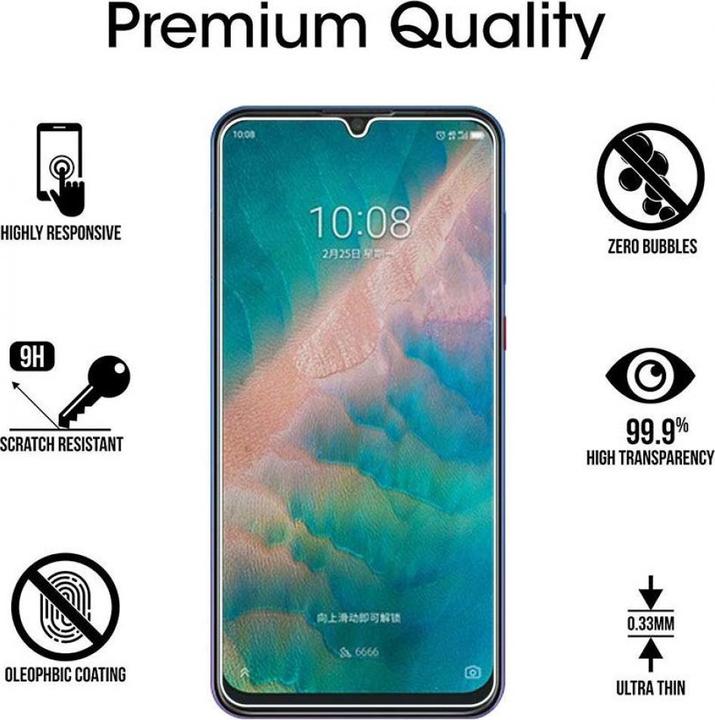 Image du produit Screenguard ZTE Blade 10 Protection en verre blindé Case Friendly Design (1 pièce(s), ZTE Blade 10)